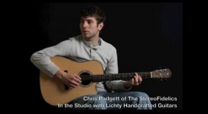 Chris Padgett in the studio with Lichty Guitars