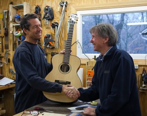 Jay Lichty and guitar workshop student David Lanik
