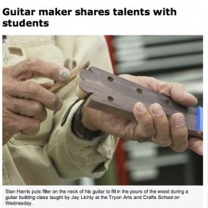 BlueRidgeNow article on Lichty Guitars