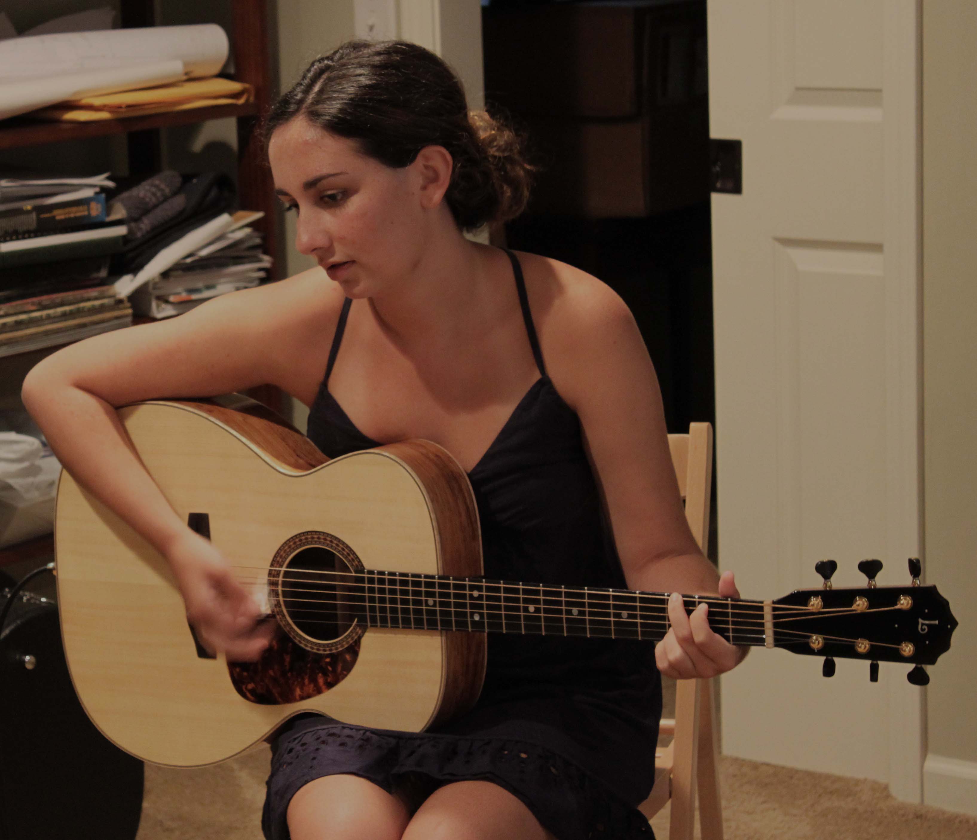 Haley Dreis and her Custom Lichty Guitar