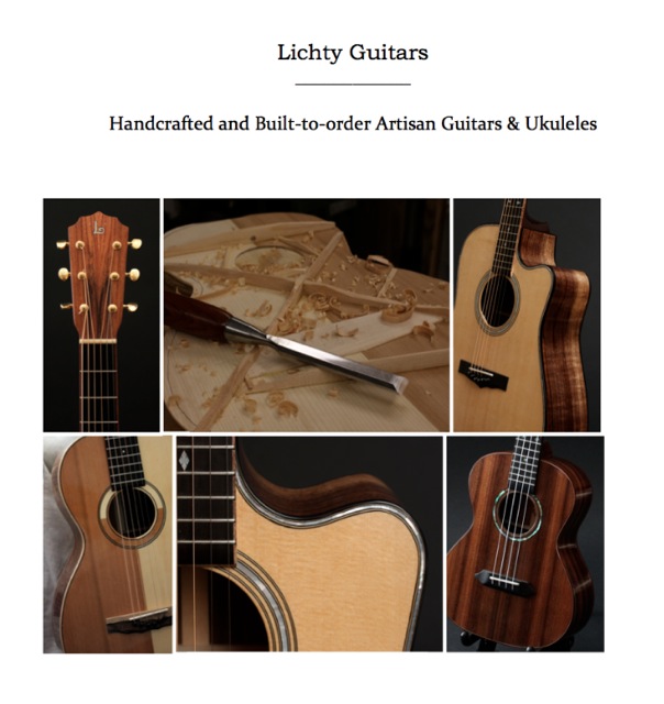 Lichty Guitars Press Kit Cover