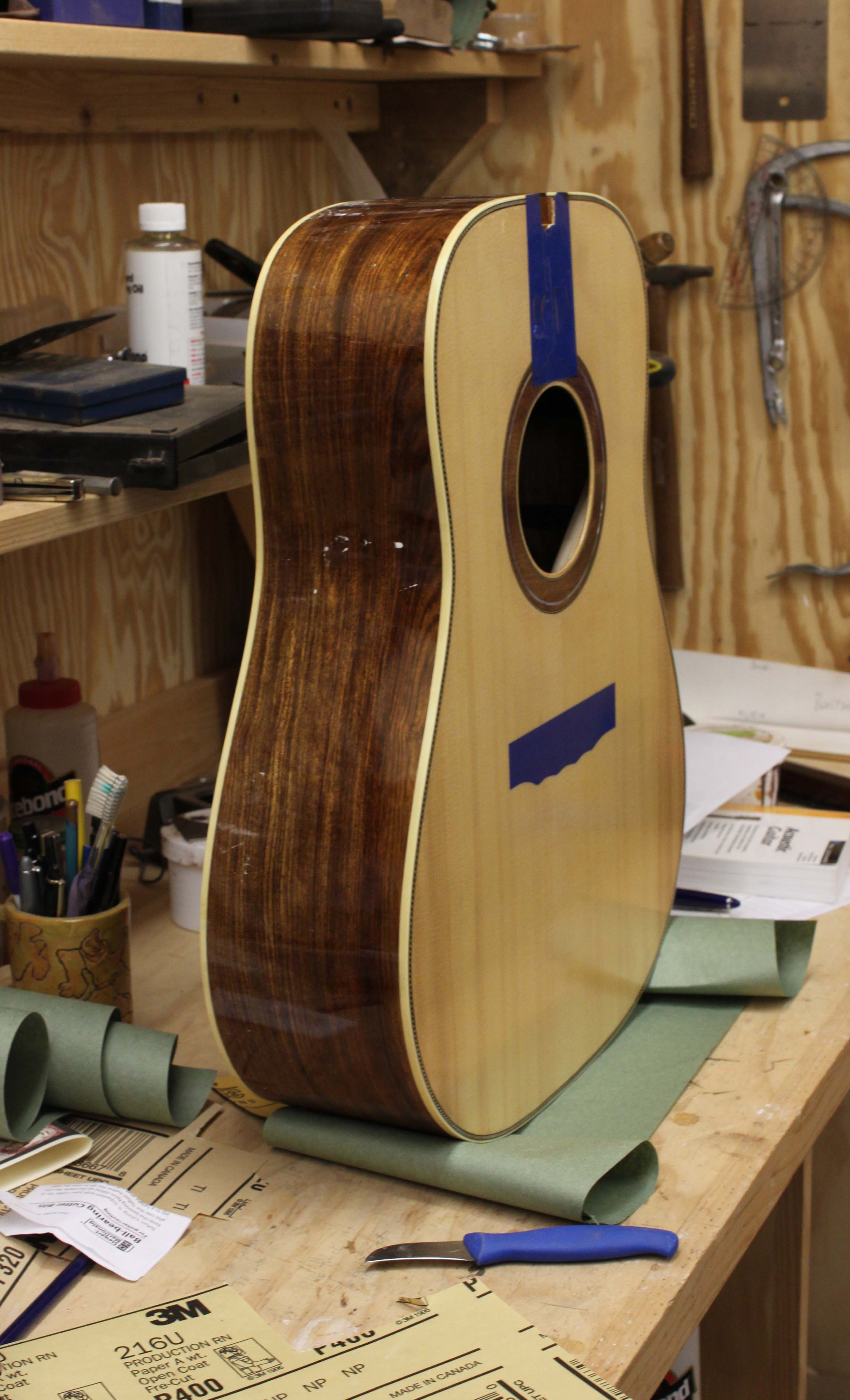 Handmade Acoustic Guitar - Chechen Dreadnought in the making