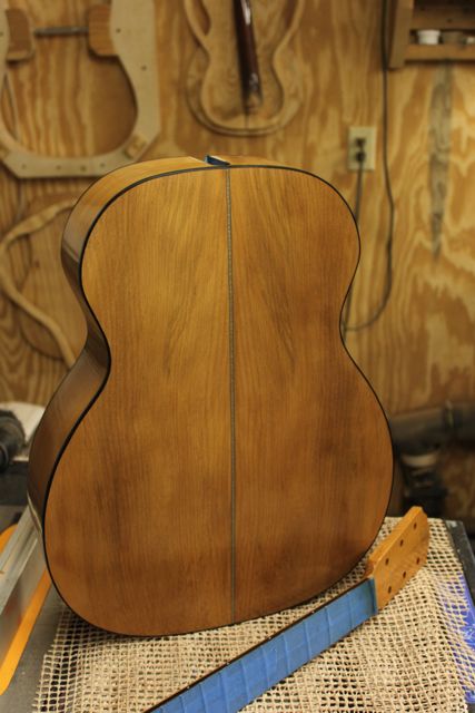 Ancient Kauri Guitar - construction