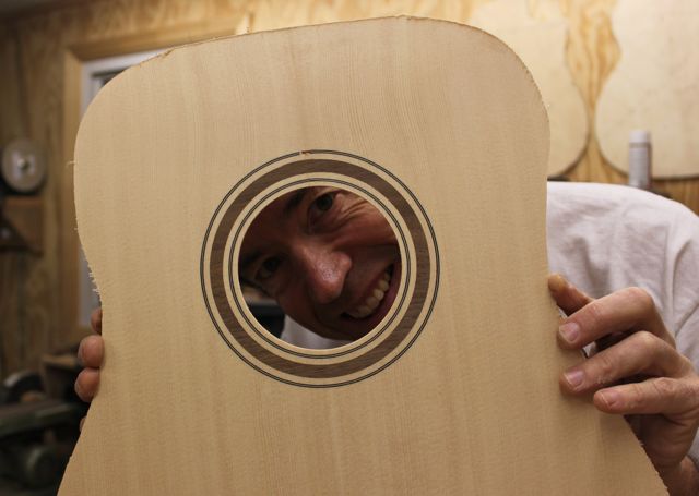 Mike Gossin (Gloriana) Custom Lichty Guitar - construction