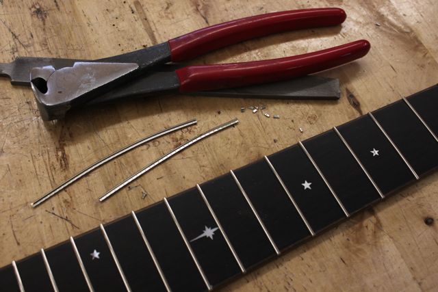 Mike Gossin (Gloriana) custom Lichty Guitar - construction