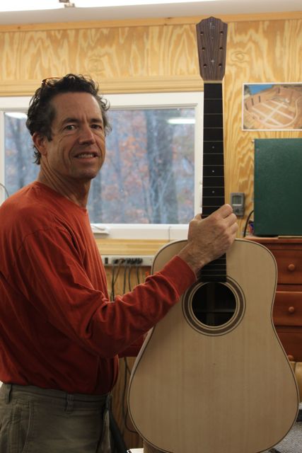 Mike Gossin (Gloriana) custom Lichty guitar - construction