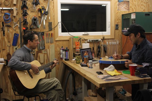 Late night in the shop - Jay Lichty and Clark Hipolito