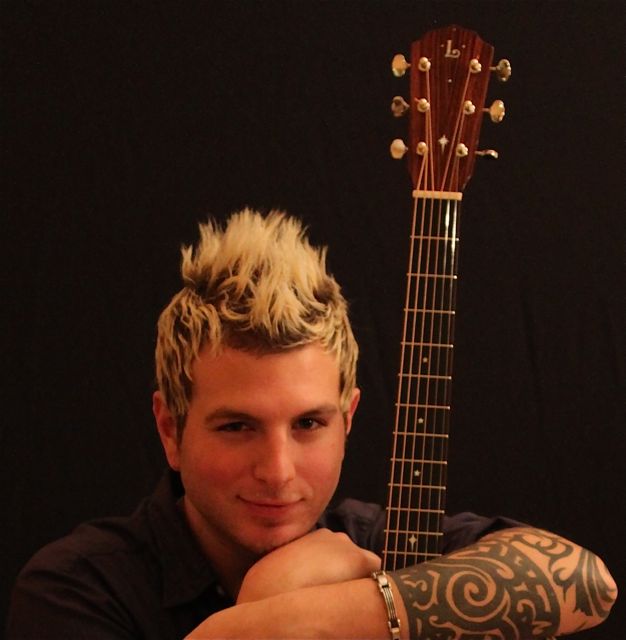 Gloriana's Mike Gossin with his Lichty Guitar