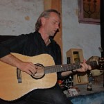 Geoff Achison playing a Lichty Brazilian Rosewood Dreadnought Guitar
