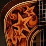 Mike Gossin Custom Lichty Guitar, artwork by Clark Hipolito