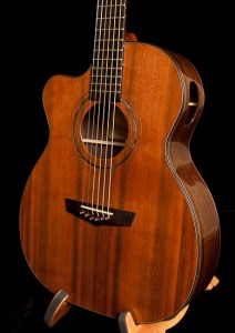 Handmade left handed guitar, Indian Rosewood, Sinker Redwood