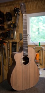 Left Handed Indian Rosewood Guitar - construction