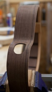 Custom Left Handed Guitar - construction