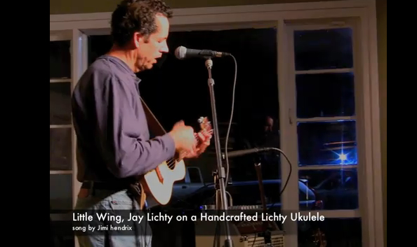 Little Wing (Jimi Hendrix) played by Jay on a Lichty Ukulele