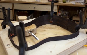 Brazilian Rosewood Guitar Construction in Images 