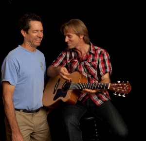Geoff Achison and luthier Jay Lichty