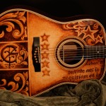 Custom Guitar, hand painted by Clark Hipolito