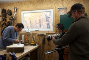 Luthier Video in the making, Erik Olsen videographer