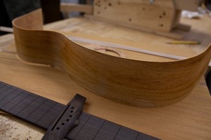 Custom Handmade Acoustic Guitar construction-