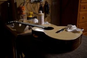 Custom handmade acoustic guitar