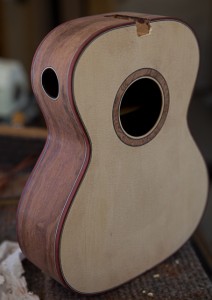 Granadillo ukulele construction