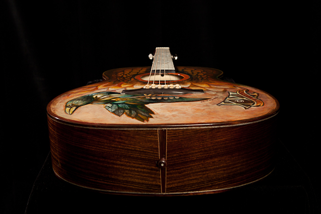 Handmade Hand painted guitar, Indian Rosewood