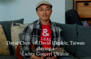 David Chen plays a Lichty Concert Ukulele