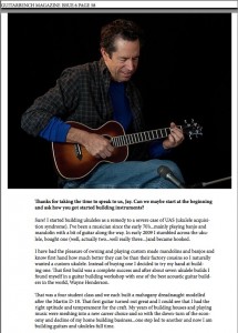 Guitarbench Magazine features Lichty Guitars