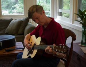 Ken Williams with custom Lichty Guitar