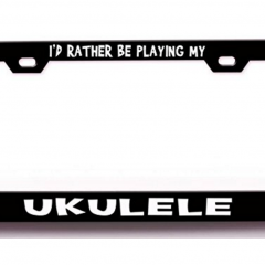 Ukulele License Plate Holder